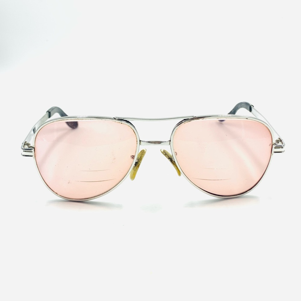 Vintage Artcraft Silver Aviator Sunglasses Frames